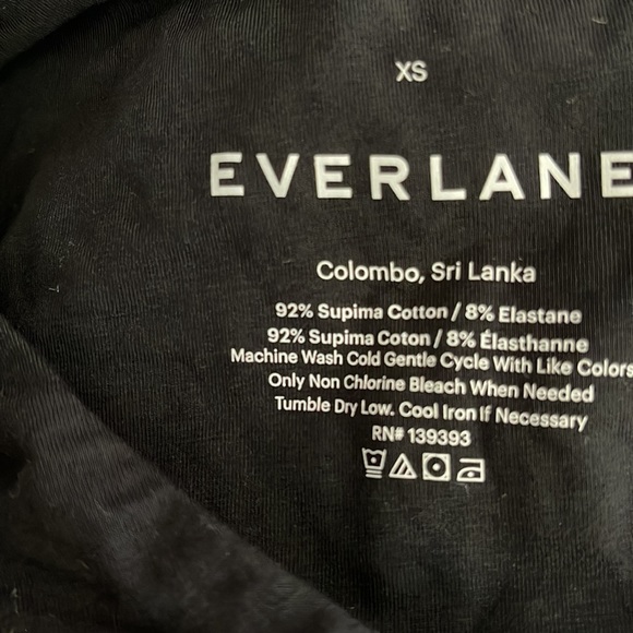 Everlane The Long-Sleeve V-Neck Bodysuit Black Size XS NWOT - Picture 7 of 7